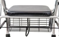 Leichter faltbarer Rollator LR in Silber mit Sitz und...
